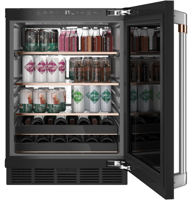 Cafe 24\" 5.1 Cu. Ft. Beverage Centre Refrigerator - Black - CCP06BP3PD1