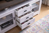 Melody 3-Piece Entertainment Centre with 60" TV Opening - White 
