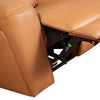 Scott Living Prescott 88.5" Genuine Leather Power Reclining Sofa with Power Headrests - Butternut Brown | Sofa à inclinaison électrique Prescott de Scott Living de 88,5 po en cuir véritable avec appuie-têtes électriques - brun courge musquée