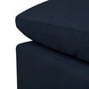 Eclipse Linen-Look Fabric Modular Armless Chair - Navy 