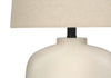 25" Cream Resin Arch Shaped Table Lamp|Lampe de table en forme d’arche de 25 po en résine crème