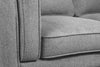 Kassia Linen-Look Loveseat - Grey 