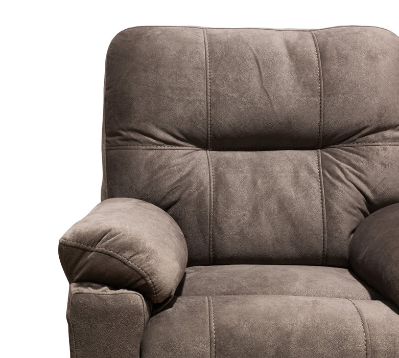 Made in Canada Gybson 38\" Fabric Glider Reclining Chair -  Latte Brown