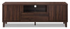 Finn 60" TV Stand - Modern style TV Stand in Dark Walnut Particleboard, Medium Density Fibreboard (MDF)