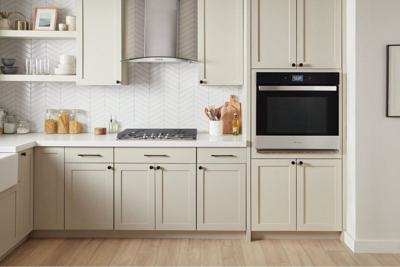 Whirlpool 27\" 4.3 Cu. Ft. Electric Single Wall Oven with True Convection - Fingerprint Resistant Stainless Steel - WOES7027PZ