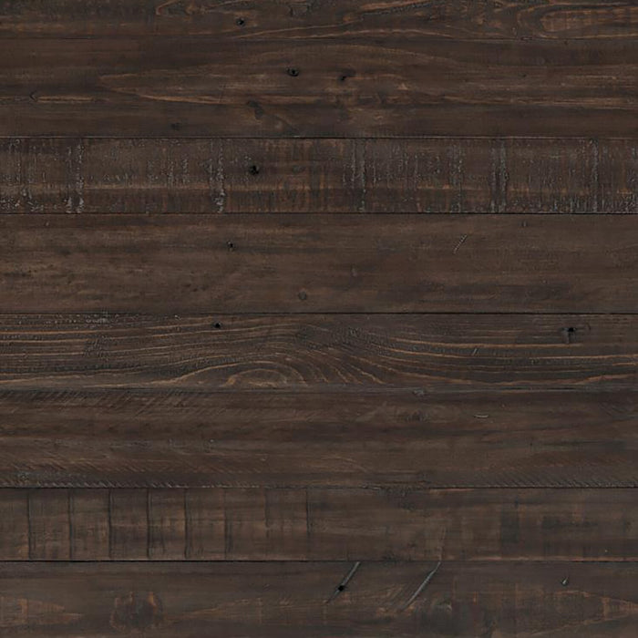 Morgan 48\" Rustic Coffee Table With Storage, Shelf and Casters - Dark Brown with Reclaimed Wood
