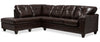 Addison 2-Piece Leath-Aire Left-Facing Sectional - Brown 