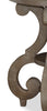 Tinley Park 22" Traditional Round End Table with Shelf - Grey-Brown Pine with Scroll Design Base|Table de bout ronde traditionnelle Tinley Park de 22 po avec tablette - pin gris-brun avec base à volutes
