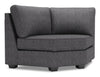 Sofa Lab Roll Curved Wedge - Luxury Charcoal 