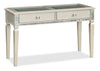 Tyra 48" Glam Sofa Table with Storage - Champagne  |Table de salon somptueuse Tyra de 48 po avec rangement - champagne