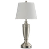 Garcia 29.5\" Silver Table Lamp with USB Charging