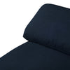 Eclipse Linen-Look Fabric Modular Armless Chair - Navy 