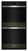 Whirlpool 30" 10 Cu. Ft. Electric Double Wall Oven with True Convection - Black Stainless Steel with… | Four mural double électrique Whirlpool de 10 pi³ et de 30 po avec convection véritable - acier inoxy…