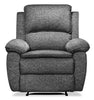 Chandler Chenille Power Recliner - Grey 