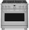 Café 5.75 Cu. Ft. Commercial-Style 6-Burner Dual Fuel Range - C2Y366P2TS1 
