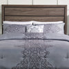 Arista 4-Piece Full/Queen Comforter Set - Grey | Ensemble d'édredon Arista 4 pièces pour lit double ou grand lit - gris
