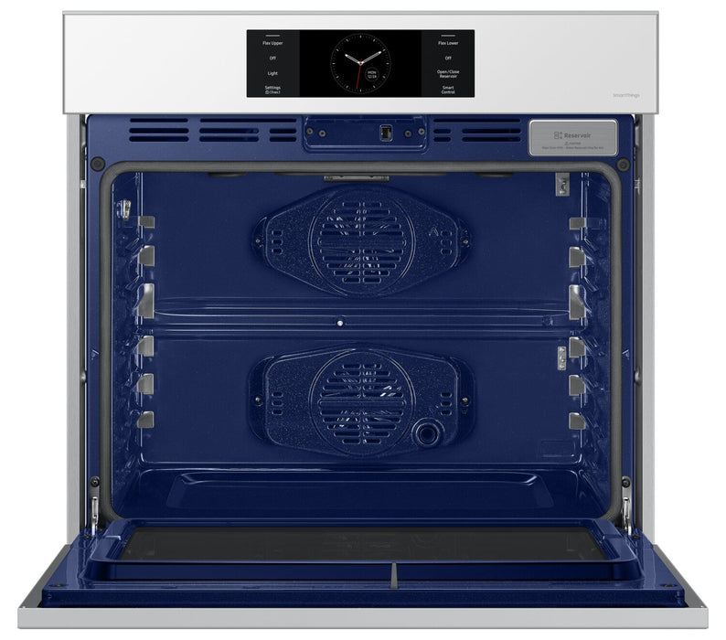 Samsung 30\" 5.1 Cu. Ft. Electric Single Wall Oven with AI Pro Cooking™ Camera and Air Sous Vide  - White - NV51CB700S12AA