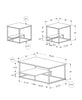 Jules 3-Piece Coffee and Two End Tables Package - Dark Taupe  