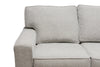 Verona 2-Piece Brushed Linen-Look Fabric Right-Facing Sectional - Beige 