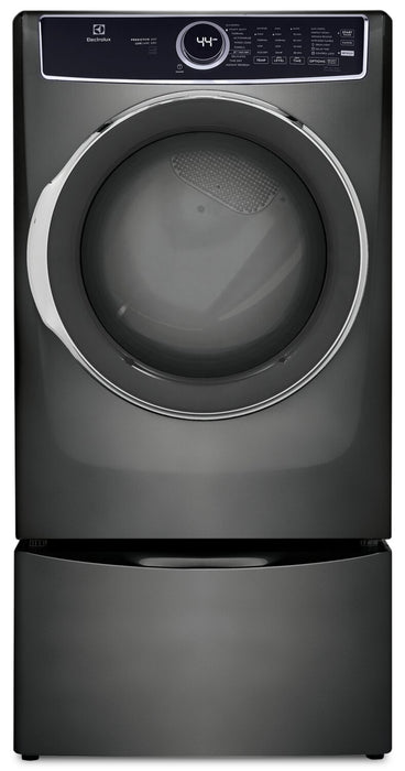 Electrolux 8 Cu. Ft. Gas Dryer with Steam - Titanium - Stackable - ELFG7537AT