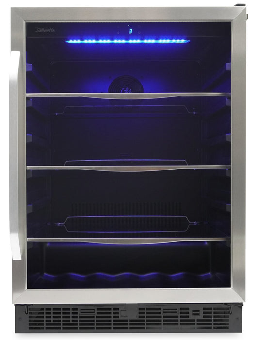 Silhouette Riccotta 23.8\" 5.7 Cu. Ft. Single-Door Beverage Centre - Stainless Steel - SBC057D1BSS