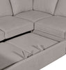 Scott Living Haven 2-Piece Left-Facing Chenille Fabric Sleeper Sectional - Grey | Sofa-lit sectionnel de gauche Haven de Scott Living 2 pièces en tissu de chenille - gris
