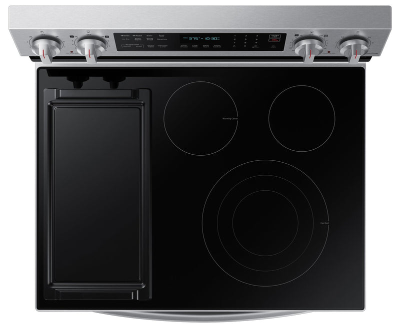 Samsung 6.3 Cu. Ft. Smart Electric Free Standing Range with Air Fry - Stainless Steel - NE63A6711SS/AC