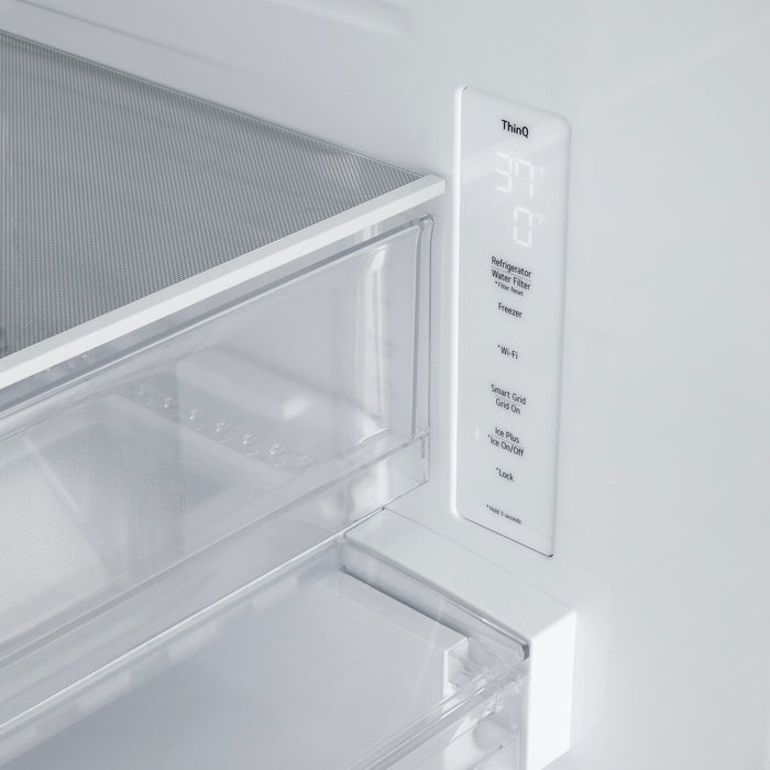 LG 33\" 21 Cu. Ft. French-Door Counter-Depth MAX™ Refrigerator - Smudge Proof Stainless Steel - LF21C6200S