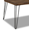Woodland Coffee Table - Industrial, Rustic, Traditional style Coffee Table in Oak Metal, Asian Hardwood