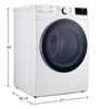 LG 7.4 Cu. Ft. Electric Dryer with AI Sensor Dry™ - DLE3600W  