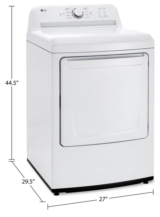LG 7.3 Cu. Ft. Electric Dryer - White - DLE6100W
