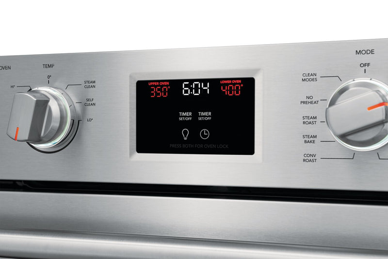 Frigidaire Professional 30\" 5.3/5.3 Cu. Ft. Electric Double Wall Oven with Total Convection - Smudge-Proof® Stainless Steel\t - PCWD3080AF