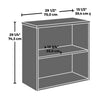 Affirm Commercial Grade 2-Shelf Bookcase - Classic Cherry 