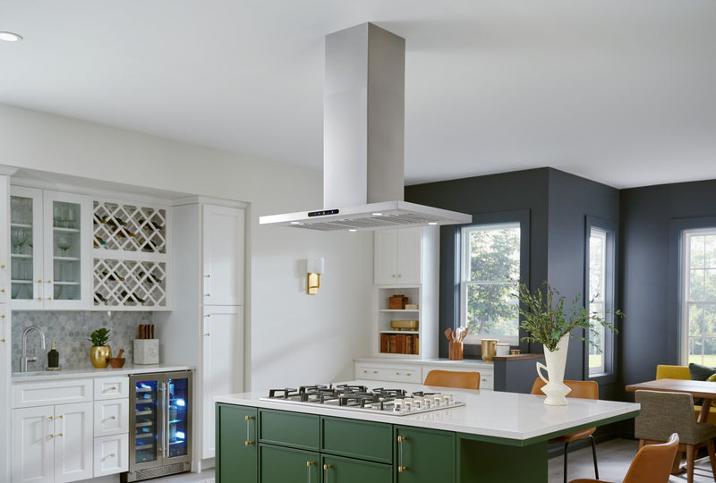 Broan Elite EIT1 Series 36\" Island Range Hood - EIT1366SS
