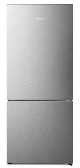 Hisense 27.7\" 14.7 Cu. Ft. Bottom-Mount Refrigerator - Titanium - RB15A2CSE