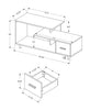 Sara 48” TV Stand - Brown 