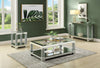 Berni Sofa Table  - Glam style Sofa Table in Silver Medium Density Fibreboard (MDF)