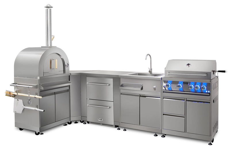 Thor Kitchen 32\" Outdoor BBQ Grill Cabinet - MK03SS304