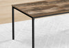 Easton 42" Modern 3-Pack Coffee + 2 End Tables - Brown with Black Metal Legs|Ensemble 3 tables modernes Easton de 42 po (table à café et 2 tables de bout) - brun avec pattes en métal noir