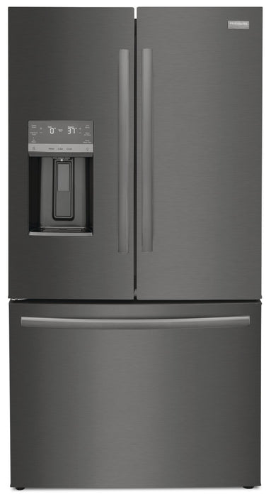 Frigidaire Gallery 36\" 22.6 Cu. Ft. Counter-Depth French-Door Refrigerator - Smudge-Proof® Black Stainless Steel - GRFC2353AD