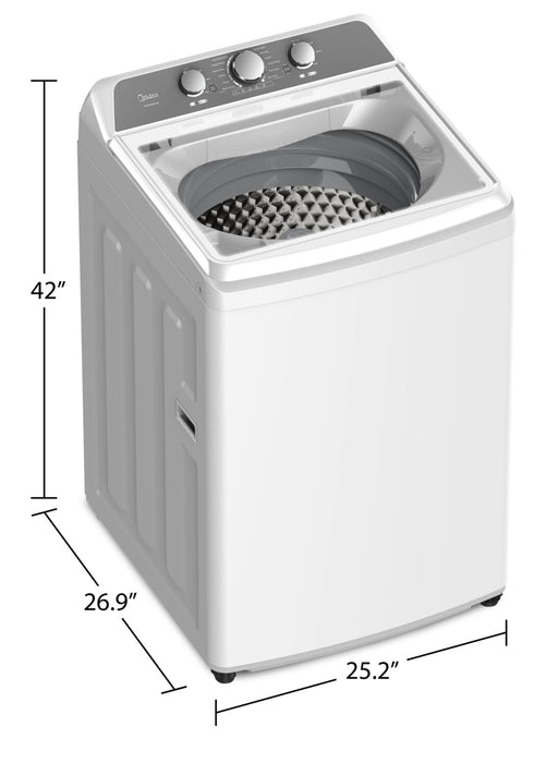 Midea 4.3 Cu. Ft. Top-Load Washer - White - MLV43A3AWW