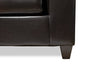 Addison Leath-Aire Sofa - Blackberry 