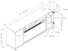 Robin 70" TV Stand with Crystal Ember Firebox 