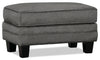 Made in Canada Tula 35\" Fabric Ottoman - Steel Grey