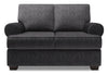 Sofa Lab Roll Loveseat - Luxury Charcoal 