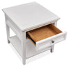 Heron Cove 20" Traditional End Table with Storage and Shelf - White Pine|Table de bout traditionnelle Heron Cove de 20 po avec rangement et tablette - pin blanc