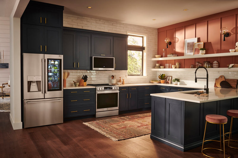 LG Studio 6.3 Cu. Ft. Smart Induction Range with Instaview & Air Fry - Smudge Proof Stainless Steel - LSIS6338F