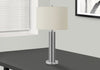 28" Nickle Metal with Acrylic Base Table Lamp|Lampe de table de 28 po en métal nickel avec base en acrylique