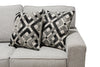 Verona 2-Piece Brushed Linen-Look Fabric Left-Facing Sectional - Beige 