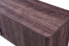 Gabe 84” TV Stand  - Contemporary style TV Stand in Walnut brown Medium Density Fibreboard (MDF)